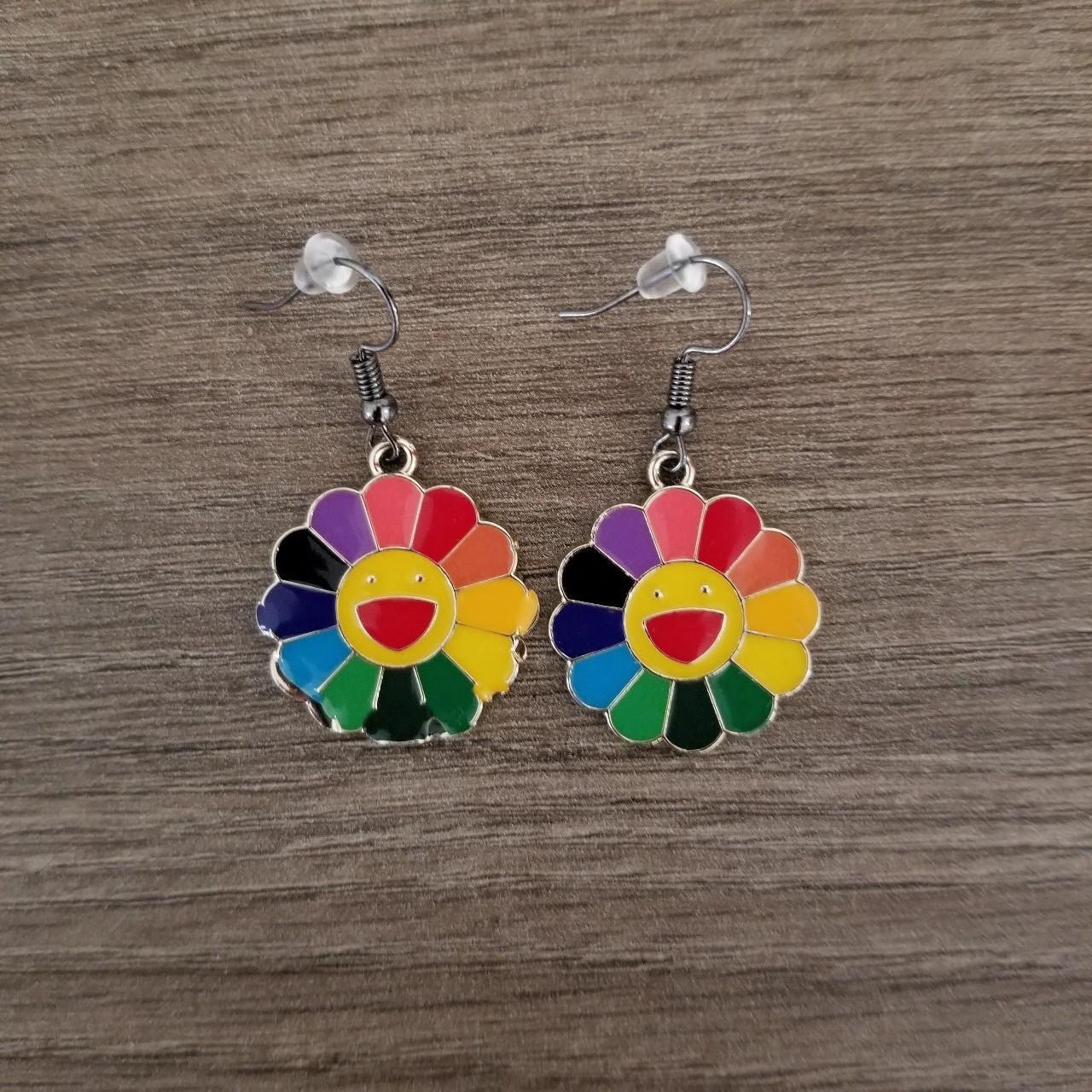 Murakami flower earrings deals