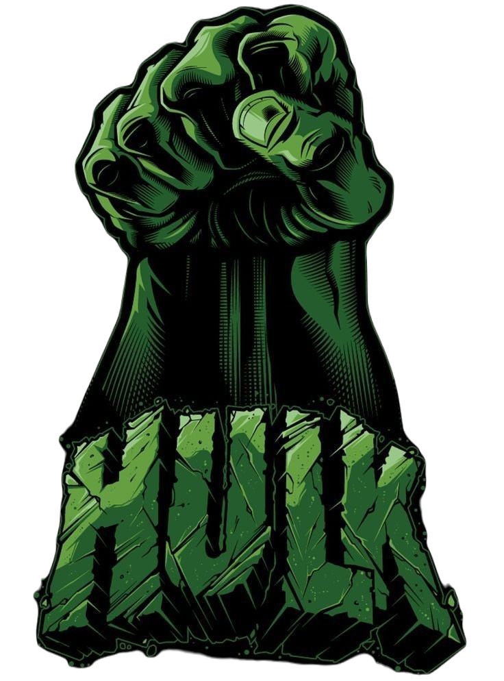 Hulk Fist Pnggiant Fistdigital Downloadcolorful Green Etsy Australia