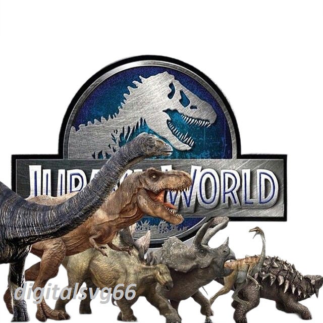 Mundo jurásico png t rex png familia de dinosaurios - Etsy México