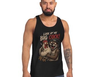 Camiseta sin mangas de pollo grande