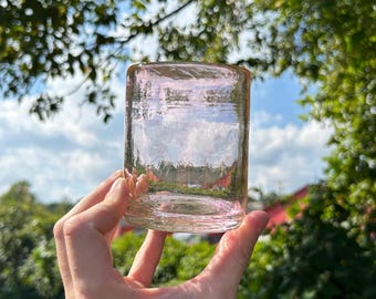 Light Pink Glass Cup