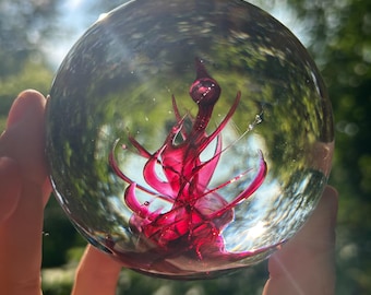 Pink Devils Fire Marble
