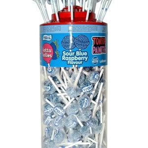 Blue Raspberry Lollipops 5 for 50p Vegan - Etsy UK