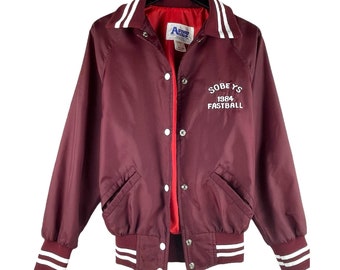 Don Alleson ジャケット Vintage Don Alleson Athletic Varsity Jacket L 80s Bomber Red