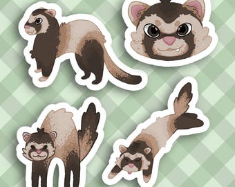 Sable Frettchen Sticker Bogen