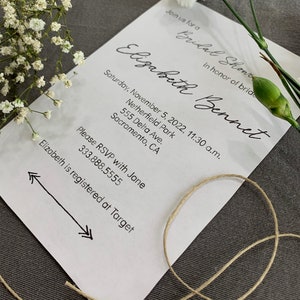 Simple Bridal Shower Invite --Corjl
