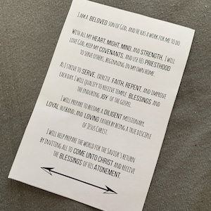 Latter-day Saint Aaronic Priesthood Theme Printable Handout