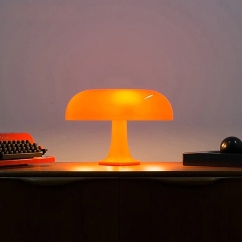 Mushroom Lamp Minimalist Mushroom Lamp Retro Designer Etsy UK