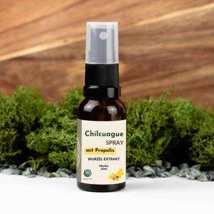 Chilcuague con extracto de propóleo en spray | Tintura tradicional de raíz de México | Spray de 20 ml | Heliopsis longipes | Raíz dorada y propóleo