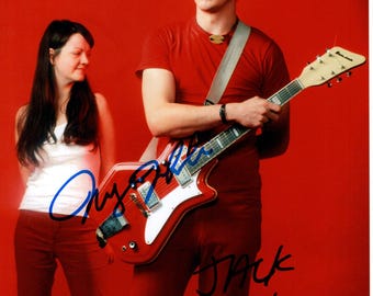Jack and Meg White signed autographed 8x10 photograph COA