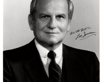 Lee Iacocca signed autographed 8x10 photograph  COA