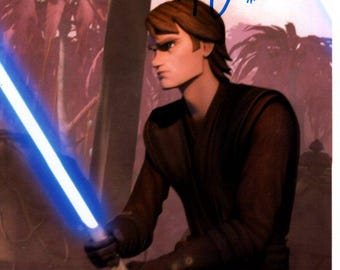 Matthew Lanter signed autographed 8x10 Star Wars Clone Anakin Skywalker photograph SWAU