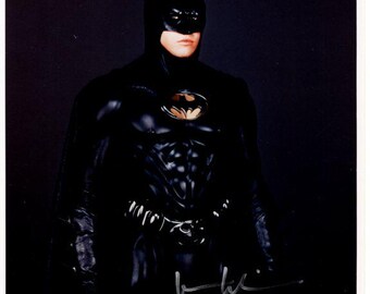 Dédicace signée Val Kilmer, photographie 8 x 10 Batman Bruce Wayne, COA