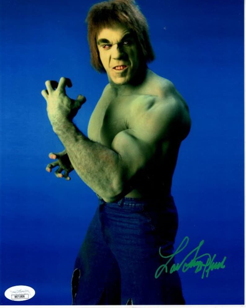 Lou Ferrigno Signed 8x10 the Incredible Hulk Photograph JSA - Etsy