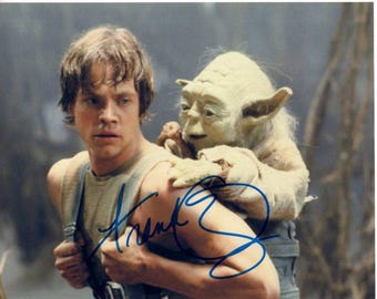 Frank Oz signed autographed 8x10 Stars Wars Yoda w/ Mark Hamill photograph  COA