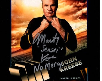 Martin Kove signed autographed 8x10 Cobra Kai Sensei John Kreese photograph JSA