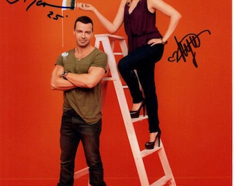 Melissa Joan Hart and Joey Lawrence signed autographed 8x10 photograph JSA