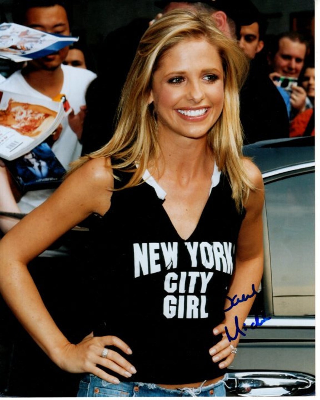 サラ・ミシェル・ゲラーのサイン入り8x10写真 COA - Etsy 日本