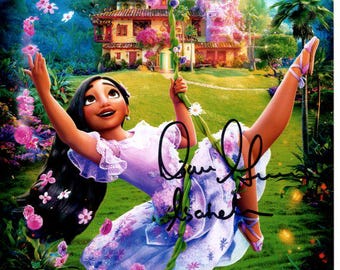 Diane Guerrero signed autographed 8x10 Disney Encanto Isabela photograph SWAU