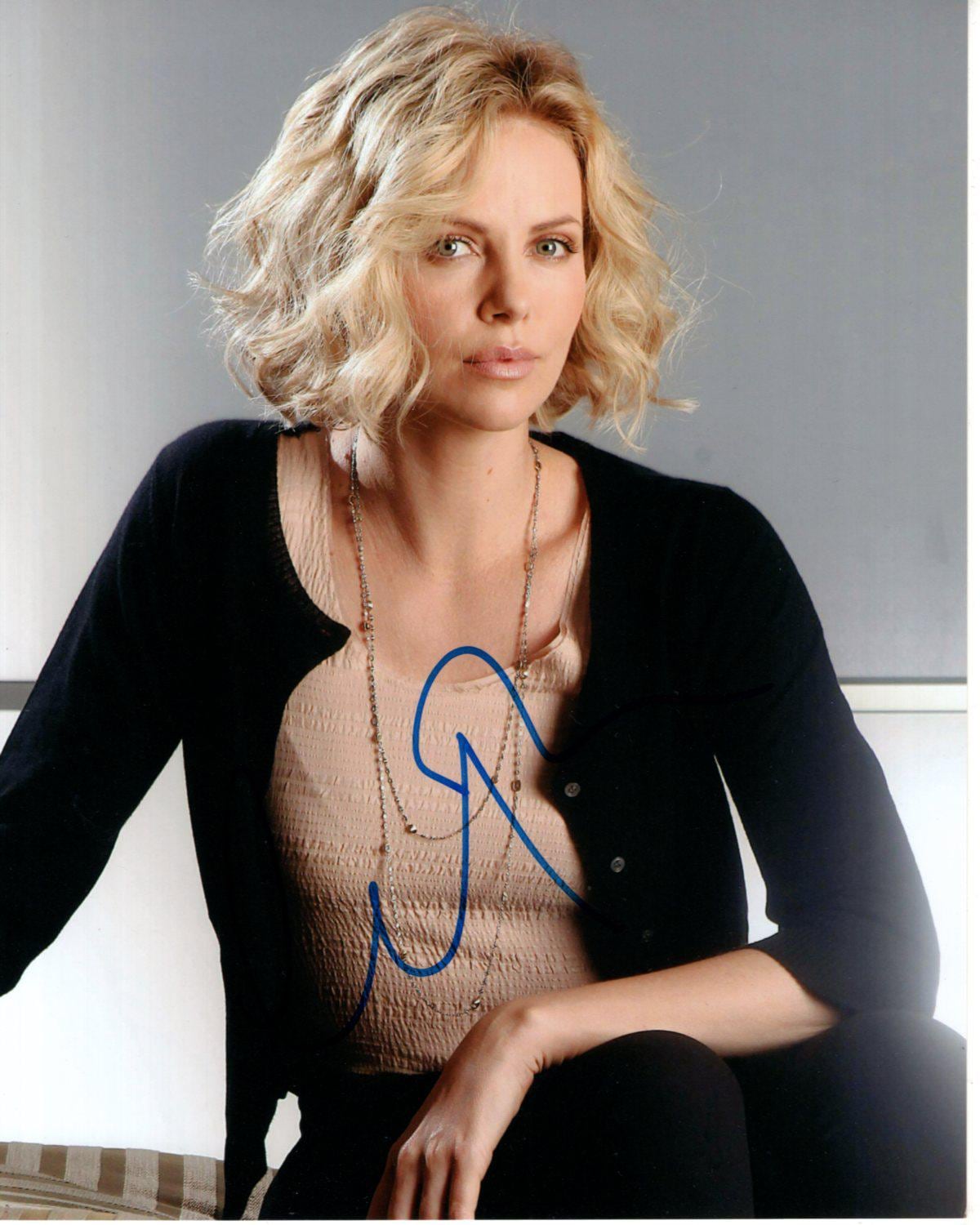 Charlize Theron Signed - Etsy