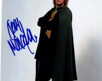 Dominic Monaghan signed autographed 8x10 The Lord of the Rings Merry photograph JSA