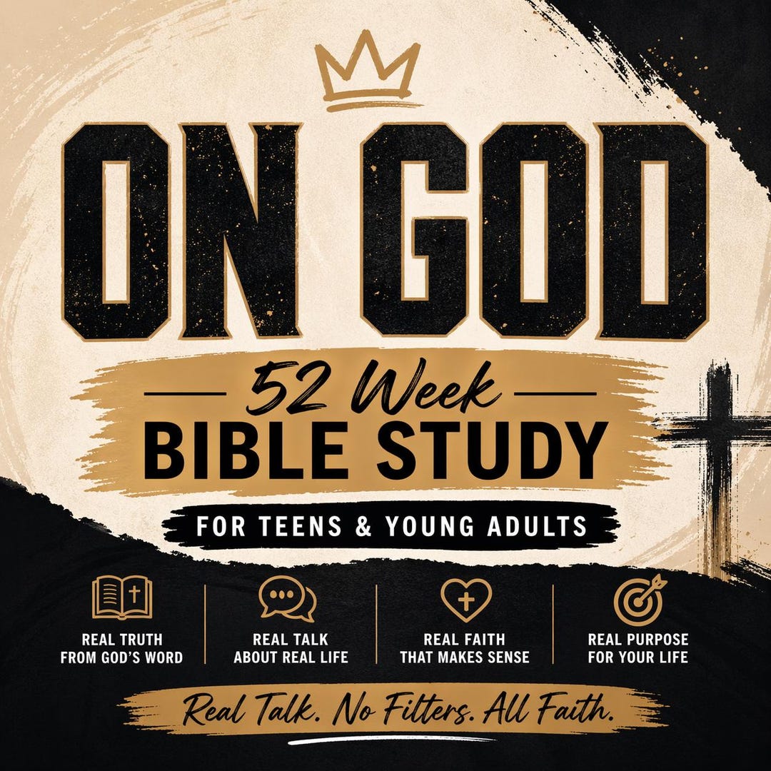 ON GOD 52 Week Youth and Young Adult Bible Study Printable PDF Teen ...