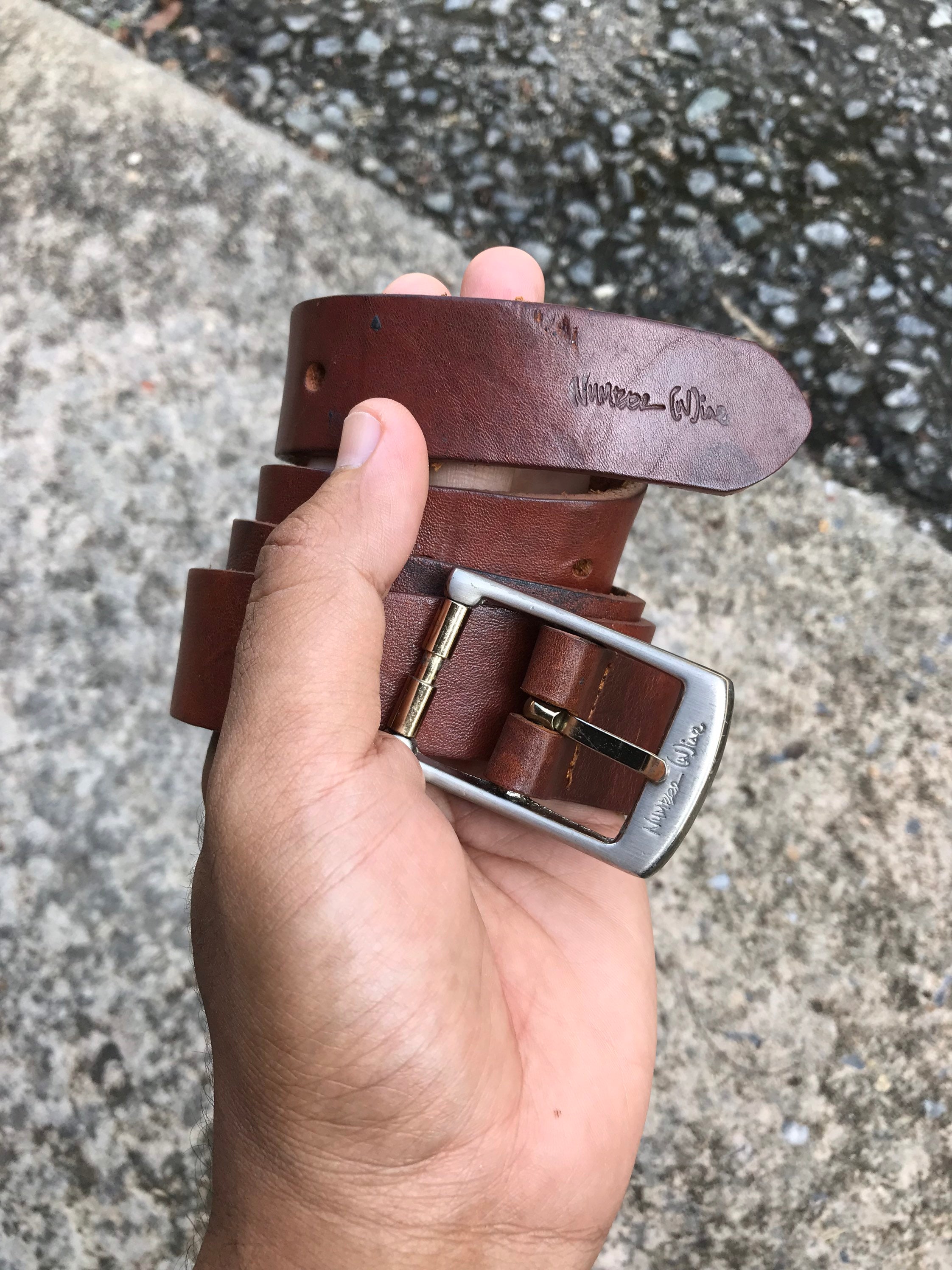 Burberry prorsum icon military leather belt cheap