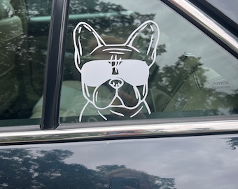 Frenchie-Auto-Aufkleber