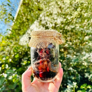 Upcycled Hair Scrunchie Bundle and Mason Jar