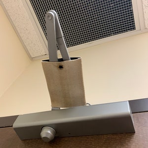 Upcycled firehose door lockdown sleeve