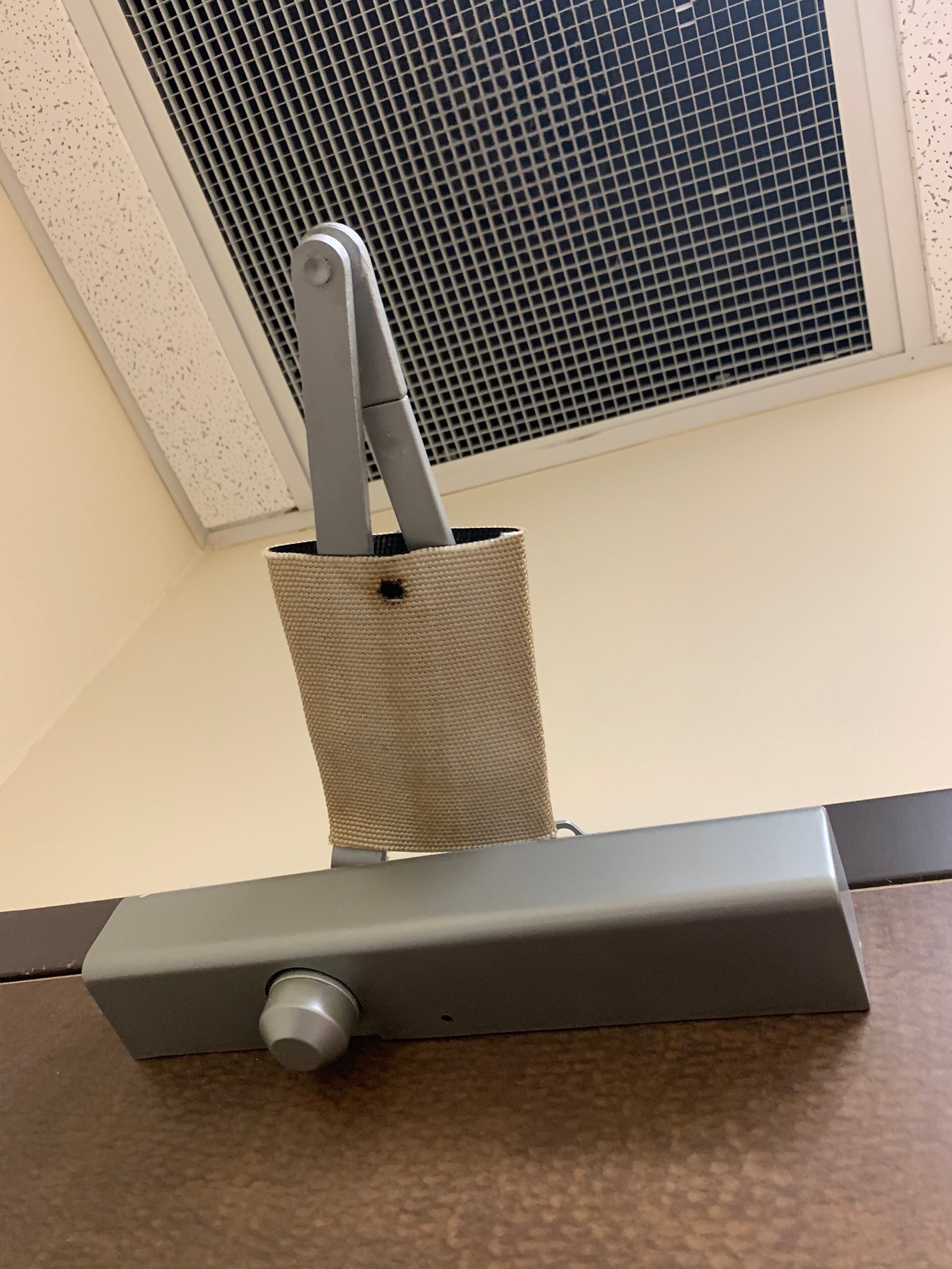 Upcycled firehose door lockdown sleeve