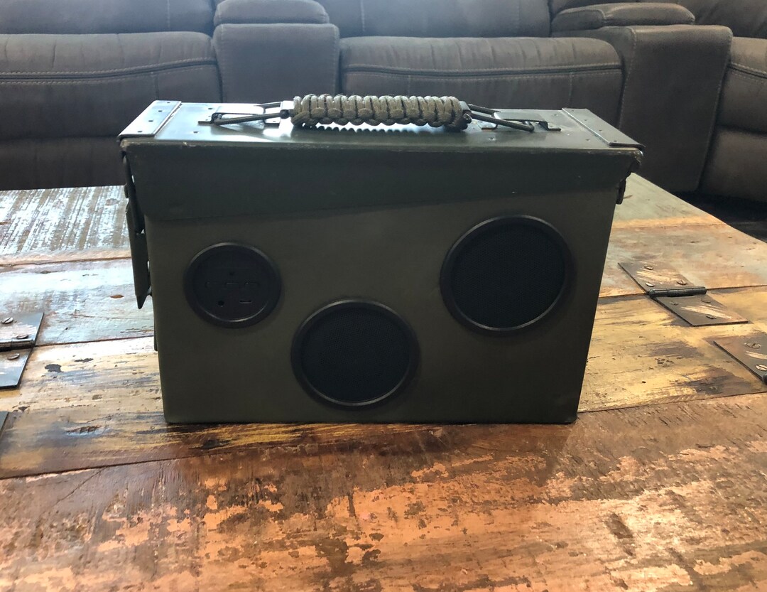 Ammo Box Speaker Boom Box Speaker Box Upcycled Speaker Box Etsy