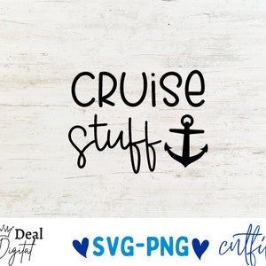 Cruise Stuff SVG, Sommer Plotterdatei, Tote Bag Design, Lustiger Spruch, Spruch, Urlaub, Reise, Maritim, dxf eps png, Silhouette oder Cricut