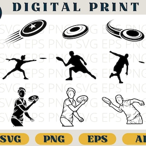 Frisbee svg, Flying disc svg, Frisbee clipart, Frisbee cricut, Frisbee cut file, Flying disc clipart, Flying disc cricut, silhouette, vector