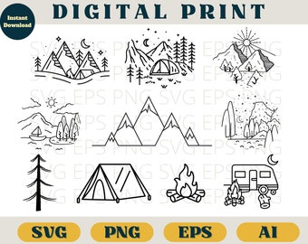camping crew svg, happy camper svg, camping queen, funny camping, camping vacation svg, campfire svg, camping ground set, camping ground svg
