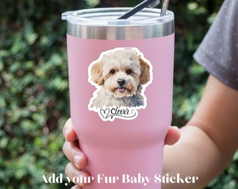 Maltipoo Sticker Personalized Dog Name, Vinyl Decal Dog Sticker, Maltipoo Mom Gift, Custom Dog Sticker for Car, Tumbler, Gift for Dog Lover