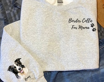 Border Collie Sweatshirt, Custom Border Collie Crewneck
