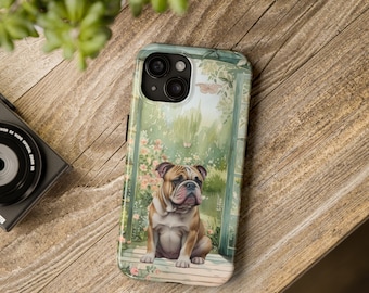 Bulldogge Handyhülle, Bulldogge Handyhülle, Tough Case für iPhone 15, Android Handyhülle, Samsung Galaxy S24, Pet Portrait Hund Handyhülle Geschenke