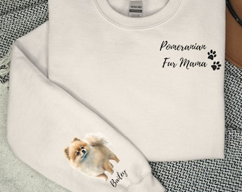 Pomerania Regalos Mujeres, Manta Capucha Patrón único Mamá