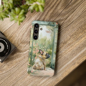 French Bulldog Phone Case, French Bulldog Phone Cover, Tough for Case iPhone 15, Android Samsung Galaxy S24, Pet Portrait Phone Case Gift