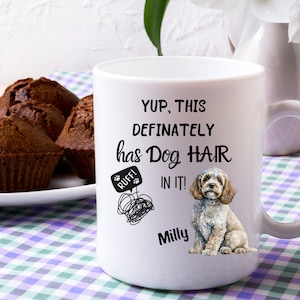 Personalized Cockapoo Dog Mug, Custom Name Coffee Cup, Dog Lover Gift