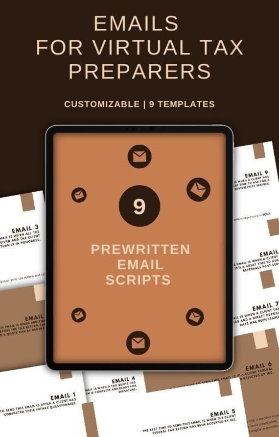 Tax Preparer Prewritten Emails Onboarding Tax Forms Tax Etsy