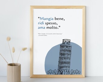 Citation Italienne Etsy France