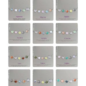 Sagittarius Birthstone Necklace: Meaningful Zodiac Gift for Her - Handmade Jewelry - Birthday Gift for Her, Handmade in USA image 10