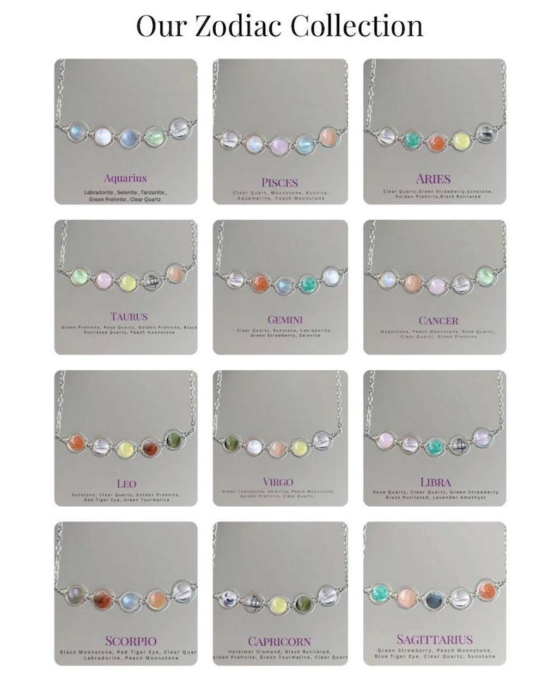 Sagittarius Birthstone Necklace: Meaningful Zodiac Gift for Her - Handmade Jewelry - Birthday Gift for Her, Handmade in USA image 10