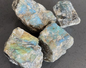 Raw Labradorite Pieces, Raw Labradorite Chunk, Labradorite Specimen, Raw Rock Labradorite