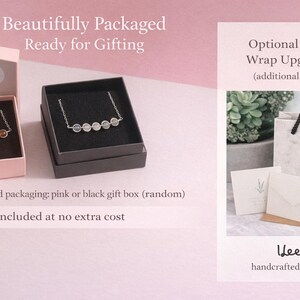 Beautifully packaged zodiac crystal necklace in a pink gift box. Ready for gifting, perfect for birthday, anniversary, or Christmas present.