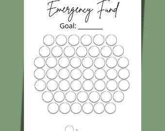 Instant Download Emergency Fund Savings Tracker