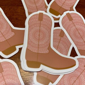 Cowgirl Boot Sticker-Mandala Sticker-Western Sticker-Country Sticker-Waterproof sticker