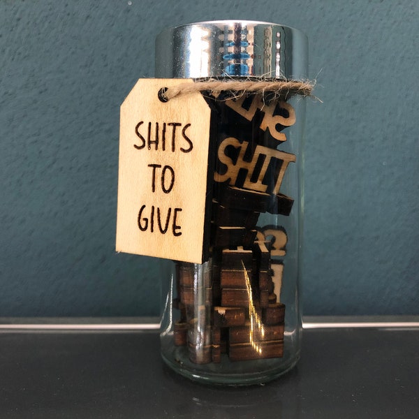 Jar of Shits to give, Multiple Other Styles Available, Swear Word Stocking Stuffers, Gifts that Cuss